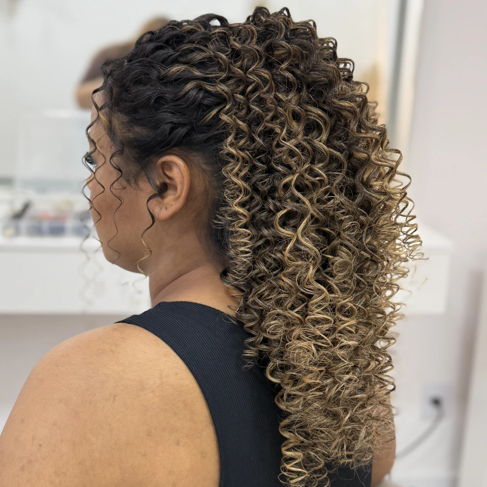 Rabo de Cavalo em Cabelo Cacheado - Penteado